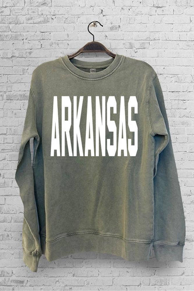Arkansas Graphic Washed Sweatshirt
